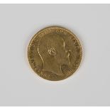 An Edward VII sovereign 1909M.Buyer’s Premium 29.4% (including VAT @ 20%) of the hammer price.