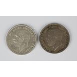 A George V Wreath crown 1928 and a George V Silver Jubilee crown 1935.Buyer’s Premium 29.4% (