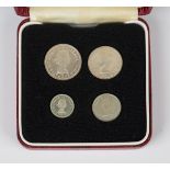 An Elizabeth II Maundy set 1977, with a Royal Mint case.Buyer’s Premium 29.4% (including VAT @