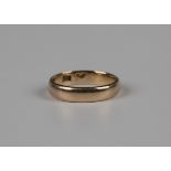A gold wedding ring, detailed '14K', weight 3.7g, ring size approx M1/2.Buyer’s Premium 29.4% (