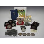 A group of British coins, comprising a Silver Jubilee crown 1935, a Festival of Britain crown