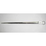 A George III silver meat skewer with loop terminal, London 1812 by William Eley, William Fearn &