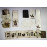 Four packs of playing cards, comprising 'On Guard A New Military Card Game' by Jaques & Son, 49