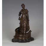 Georges van der Straeten - a late 19th/early 20th century Belgian brown patinated cast bronze figure