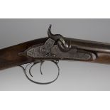 An early 19th century 20-bore double-barrelled percussion sporting gun by Joseph Manton, converted