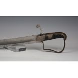 A George III 1796 pattern light cavalry trooper's sabre by Dawes of Birmingham, with curved single-