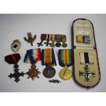 A group of five First World War period awards to Major C.R. Maude, comprising O.B.E. military issue,