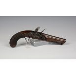 An early 19th century flintlock pistol by Ryan & Watson, London, barrel length 15.5cm, with engraved