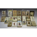 A large collection of approximately forty, mainly late 19th century playing card games, including an