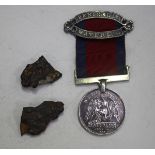 A Waterloo Medal 1815 to 'Serj. Edward Adderley, Royal Artill. Drivers', with unofficial silver clip