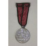 A Turkish Crimea Medal, detailed 'Crimea 1855', with engraved naming to 'Captn Anstey 20th Foot',