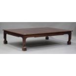 A modern Chinese hardwood coffee table, height 39cm, length 161cm, depth 110cm.Buyer’s Premium 29.4%