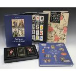 Four modern reference books relating to playing cards, comprising 'Spielkarten Jugendstil und Art