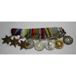 A group of eight Second World War period medals, comprising 1939-45 Star, Atlantic Star, Pacific