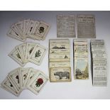 A group of 19th century card games, including 'The Lions of London' by David Ogilvy, the pack