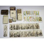 A collection of mainly 19th century playing cards and games, including 'Sallis's Illustrated Game of