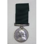 A Medal for Long Service in the Volunteer Force, Victoria issue, with engraved naming to 'Sergt T.