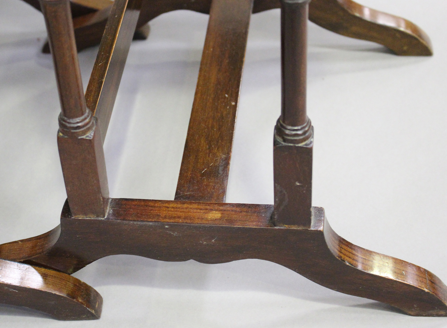 A Victorian mahogany rectangular wine table, height 70cm, width 68cm, depth 48cm, together with a - Image 2 of 9