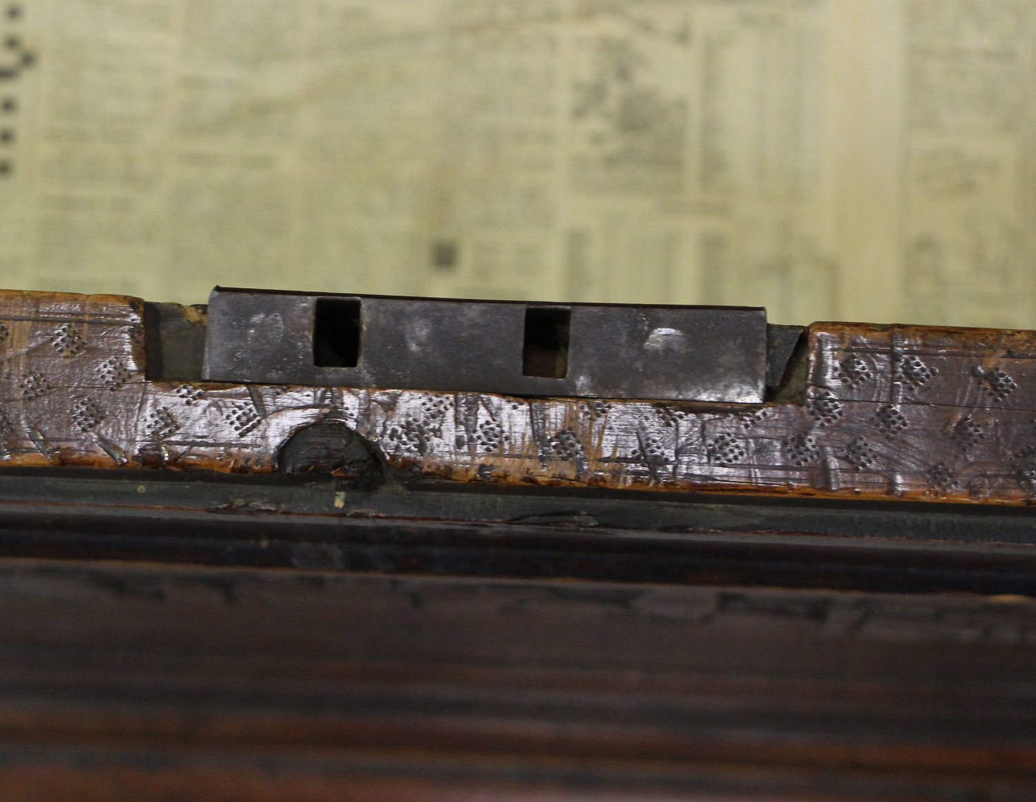 A large 17th century Italian cedar and walnut Adige chest, the lid hinged to reveal poker and pen - Image 2 of 13