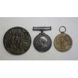 A 1914-18 British War Medal and a 1914-19 Victory Medal to 'G 47068 Pte.W.Stone. Midd'x R.' and a