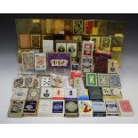 A large collection of mainly 20th century playing card packs, including some advertising packs '