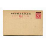 A small album containing world postal stationery, mostly unused including Great Britain, British