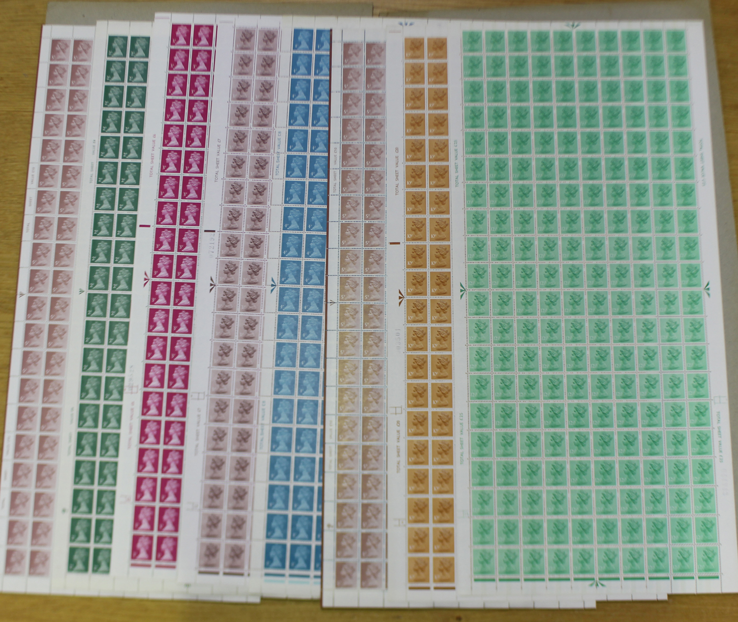 A collection of Great Britain 1980s complete sheets, mint, including 1985 £1.41 definitive (total - Image 6 of 6