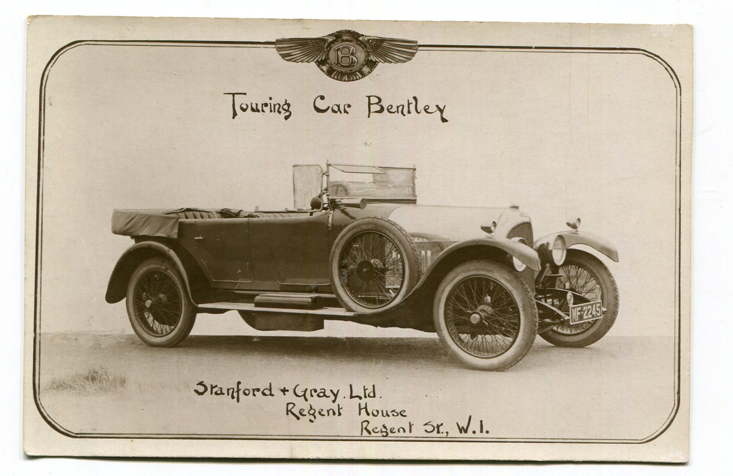 BENTLEY. A collection of 40 postcards and photographs of Bentley motorcars, including 3 - Image 3 of 5