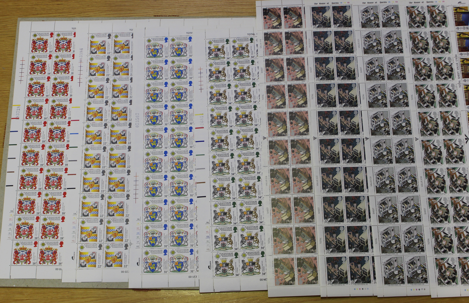 A collection of Great Britain 1980s complete sheets, mint, including 1985 £1.41 definitive (total - Image 4 of 6