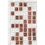 A group of Great Britain stamps, including approx 320 1841 1d reds and approx 2600 plated 1d red