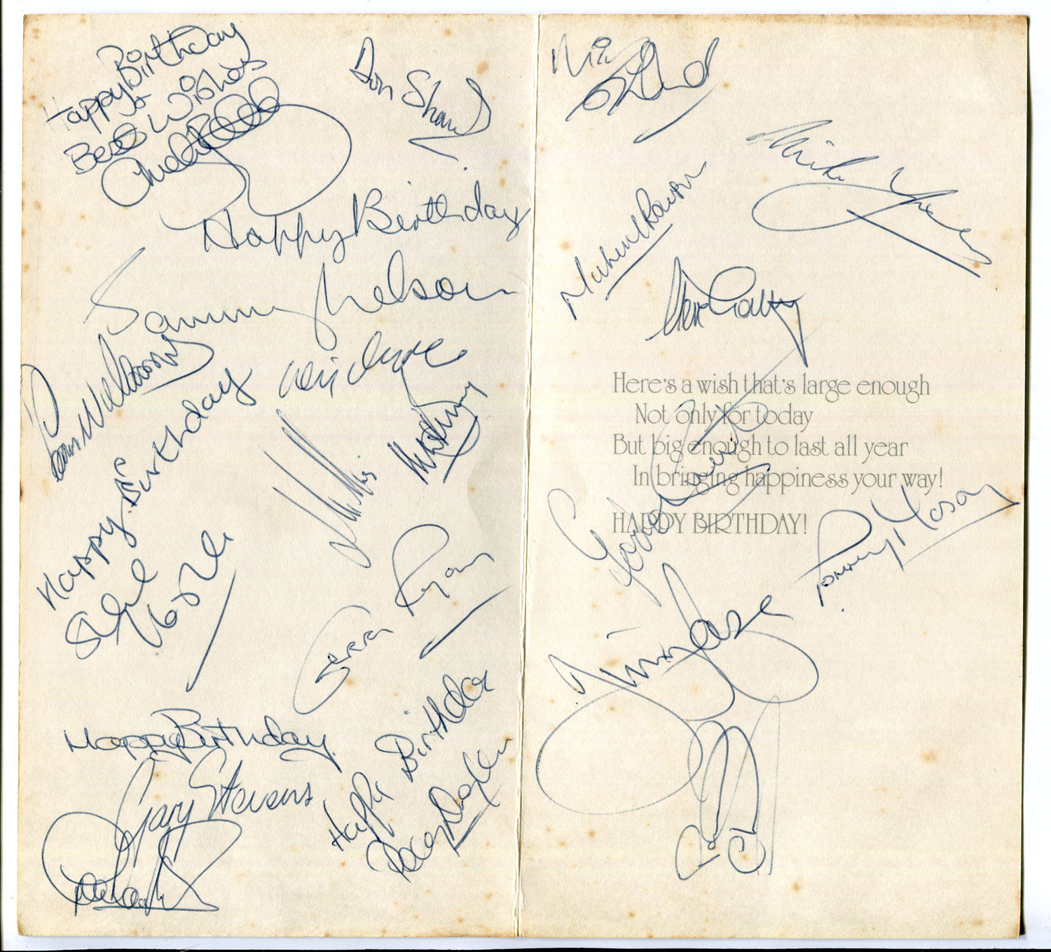 AUTOGRAPHS. An Aer Lingus menu for the European Champion Clubs Cup Quarter Final 1st leg Glasgow - Image 3 of 4