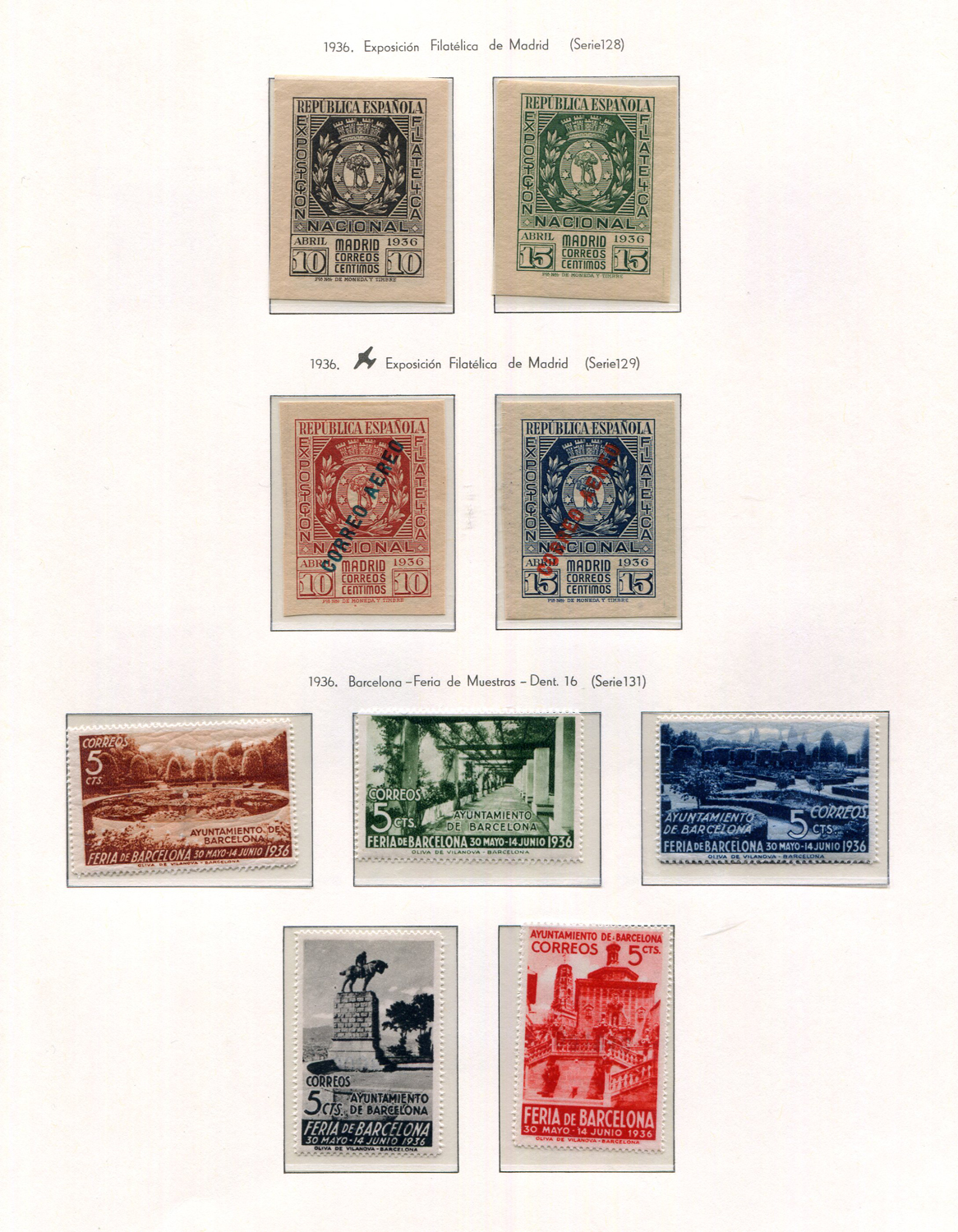 An album of Spain stamps mint collection in a Lighthouse album, from 1901-1949 including 1905 Don - Image 3 of 4