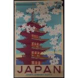 Peter Irwin Brown - 'Japan, Japanese Government Railways' (Travel Poster), lithograph, printed by