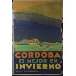 Millie Timms - 'Necochea' (Argentina Travel Poster), lithograph, printed by E.G.A., Buenos Aires,