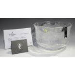 A House of Waterford Crystal Winter Skaters Christmas bowl, diameter 30cm.Buyer’s Premium 29.4% (