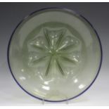 A 16th century style Venetian glass circular dish, late 19th/early 20th century, of pale green