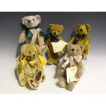 Nine Deans Club Bears, comprising Hector 1994, Herbert 1995, Humphrey 1996, Horace 1997, Howard