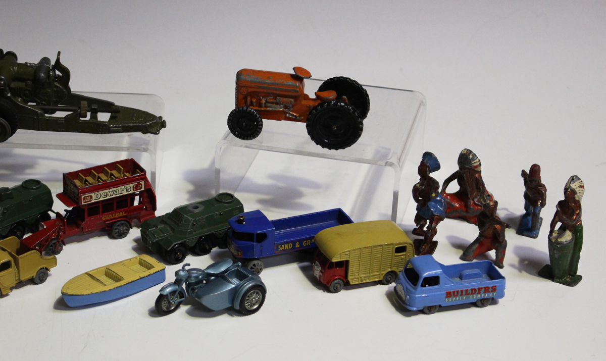 A collection of diecast vehicles and figures, including Corgi Toys, Matchbox 1-75 and Models of - Image 2 of 8