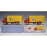 Two Dinky Supertoys No. 923 Big Bedford vans 'Heinz', within blue and white striped boxes (some