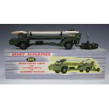 A Dinky Supertoys No. 666 missile erector vehicle with Corporal missile and launching platform,