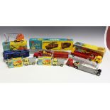A small collection of Corgi Toys commercial vehicles, comprising a Gift Set No. 12, Chipperfield's