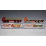 A Dinky Toys No. 901 Foden diesel 8-wheel wagon, finished in red and fawn, and a No. 902 Foden