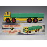 A Dinky Supertoys No. 934 Leyland Octopus wagon, finished in green and yellow, boxed with blue and