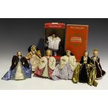 A Peggy Nisbett Dolls Henry VIII, boxed, and his six wives.Buyer’s Premium 29.4% (including VAT @