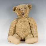 A Steiff mohair humpback growler teddy bear, circa 1910, with underscore button in left ear, the