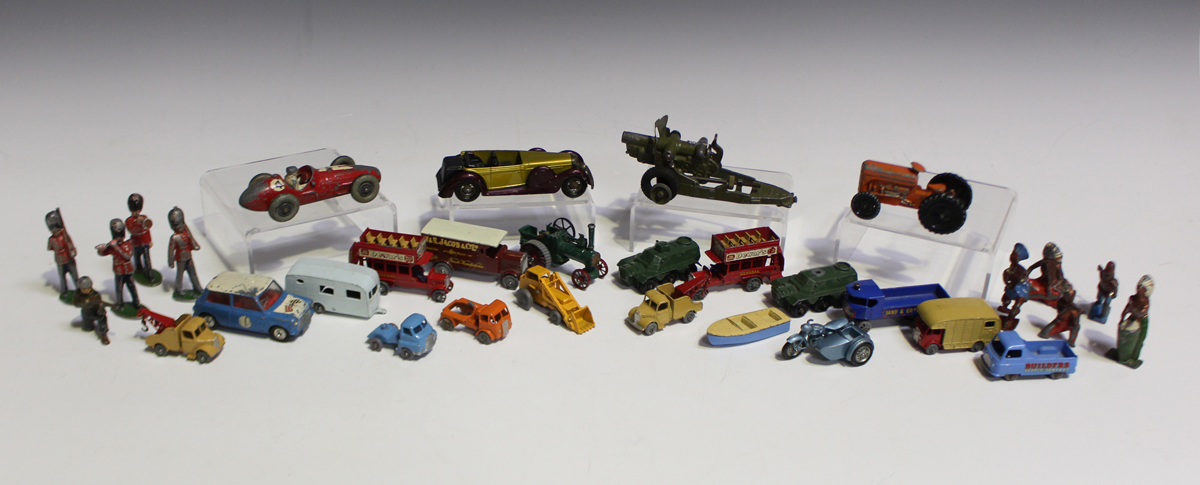 A collection of diecast vehicles and figures, including Corgi Toys, Matchbox 1-75 and Models of - Image 5 of 8