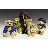 A set of four modern Steiff seasons teddy bears, comprising Spring, Summer, Autumn and Winter,