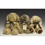Seven modern Merrythought Cheeky teddy bears, including limited editions, comprising Squeeky