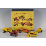 A Matchbox Series King Size Gift Set G-8 Civil Engineering Construction Set, containing five King