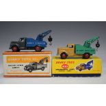 A Dinky Toys No. 25X breakdown lorry, finished in blue and grey, and a No. 430 breakdown lorry, both
